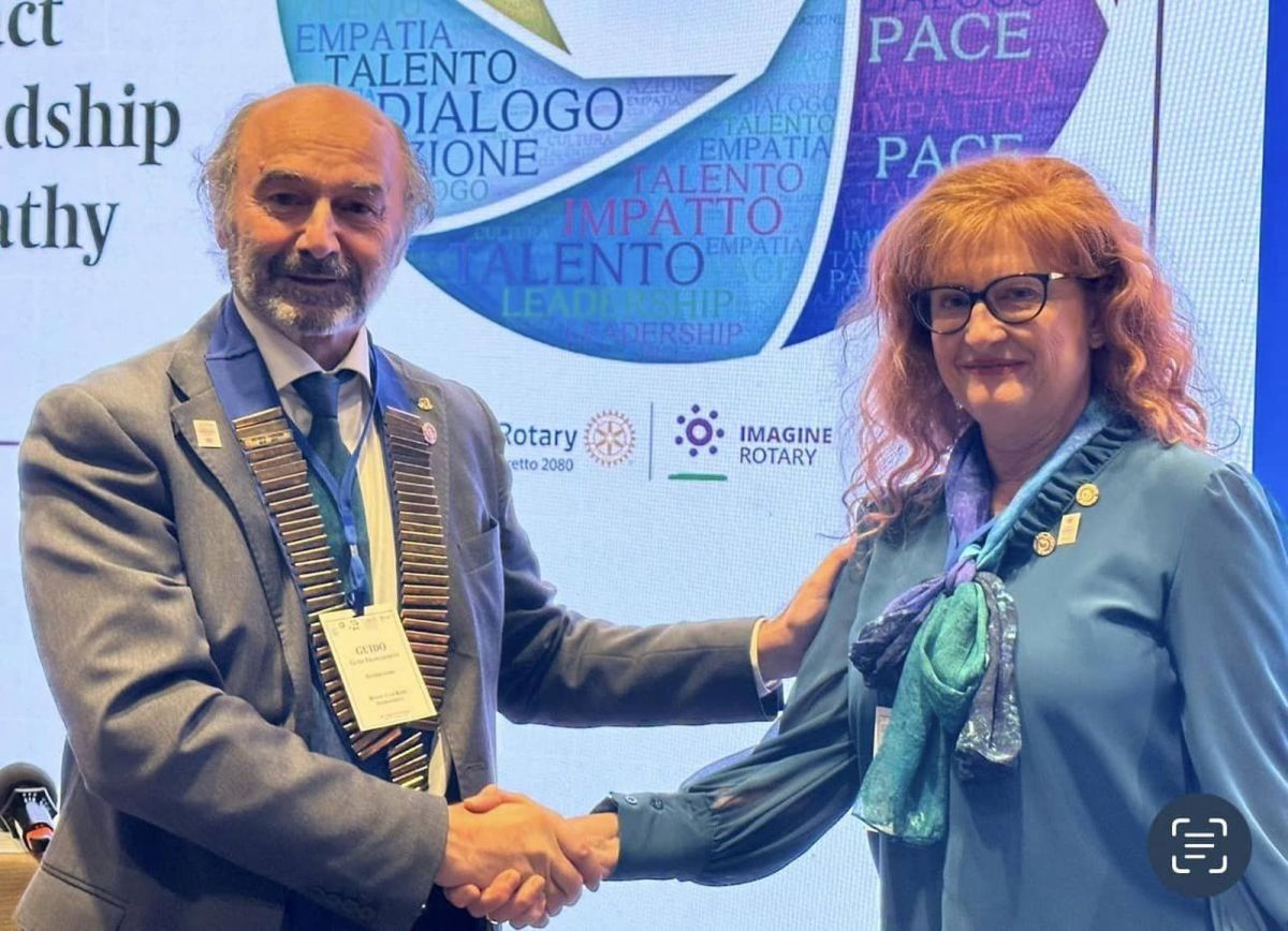 La dr. Lendaro premiata al Congresso Rotary